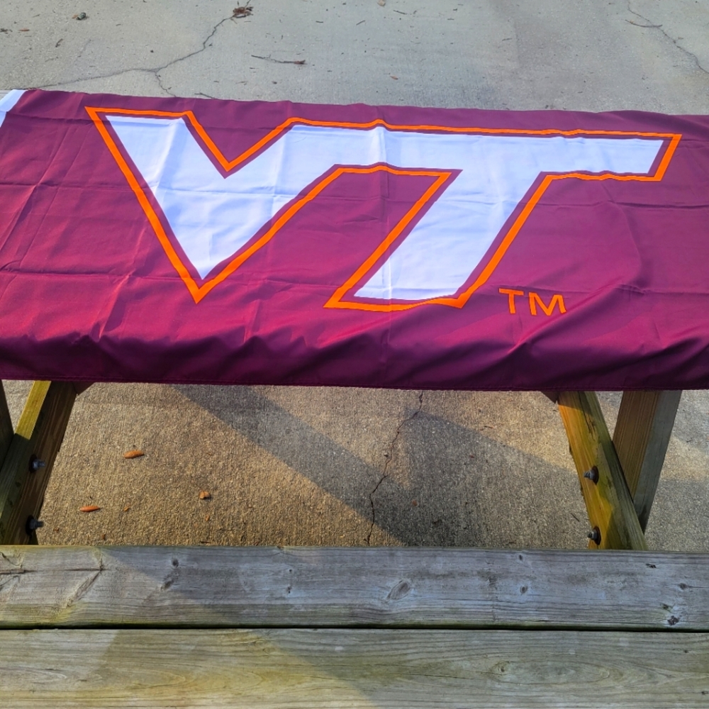 Virginia tech full size flag